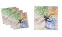 Ambesonne Tree Set of 4 Napkins, 18" x 18"